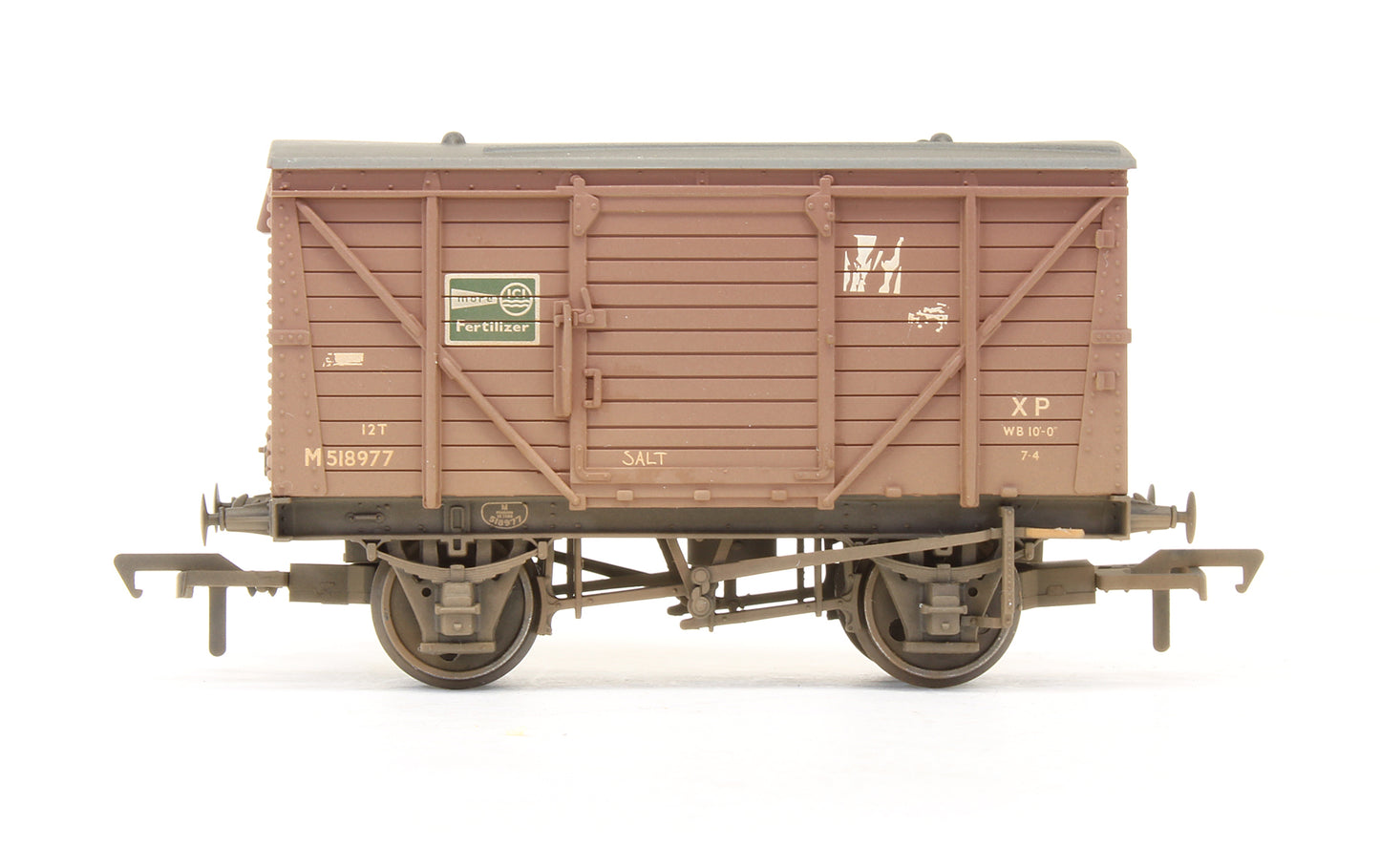 Pre-Owned 12 Ton Ventilated Van BR Bauxite 'ICI Fertilizer' M518977 - Weathered