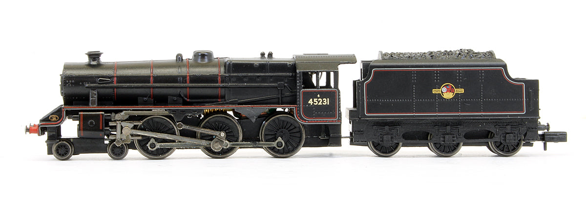 Pre-Owned Black 5 Mixed Traffic Lined BR Black '45231' Late Crest Steam Locomotive - 40 Years Of Steam