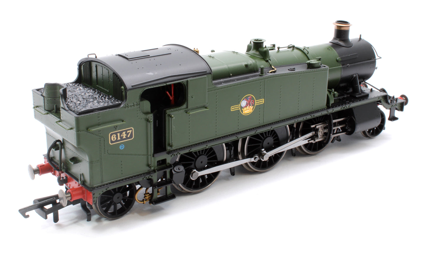 61XX Class 'Large Prairie' 2-6-2T 6147 BR Green Late Crest Steam Locomotive