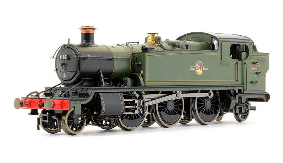 Pre-Owned Large Prairie 2-6-2 Tank Locomotive #6167 Lined Green with Late Crest (Bunker Steps) Steam Locomotive (DCC Fitted)