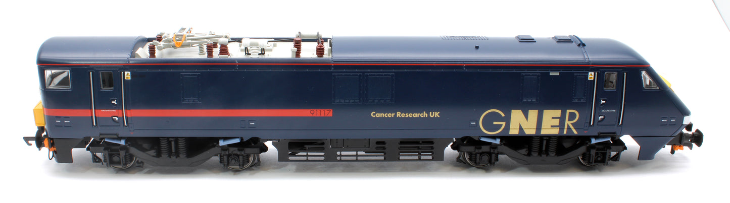 Class 91 91117 Bo-Bo "Cancer Research UK" GNER - Electric Locomotive