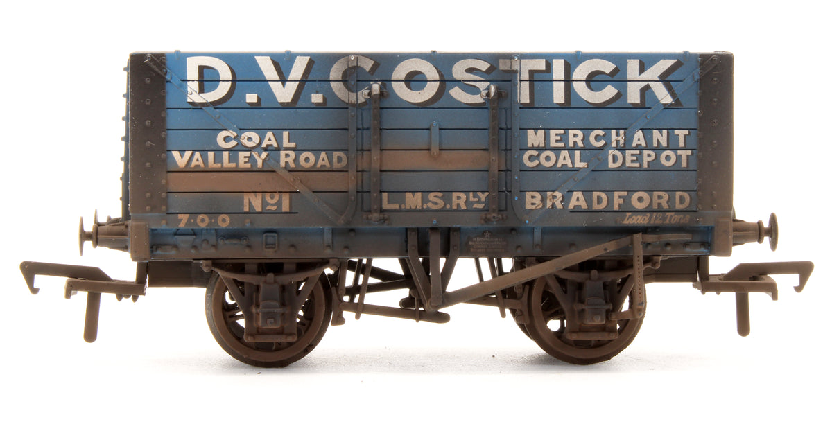 Pre-Owned 7 Plank Fixed End Wagon 'D.V. Gostick' No1 - Custom Weathered