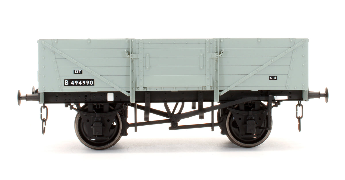 Pre-Owned 5 Plank Wagon Corrugated End BR Grey B494990