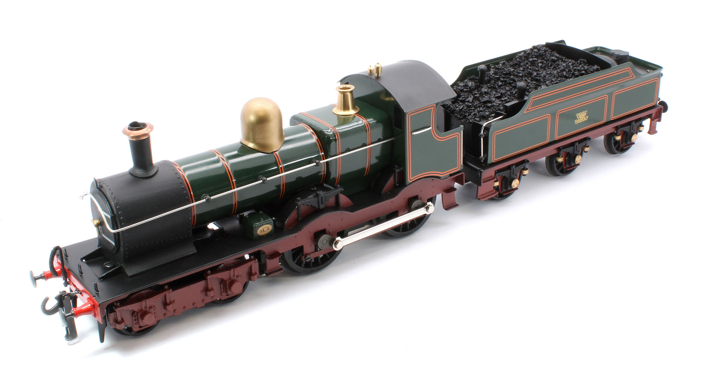 E/30-A2 "Duke" GWR Class 4-4-0 GWR Lined Green w/ Indian Red Curved Frame & Churchward Tender Steam Locomotive