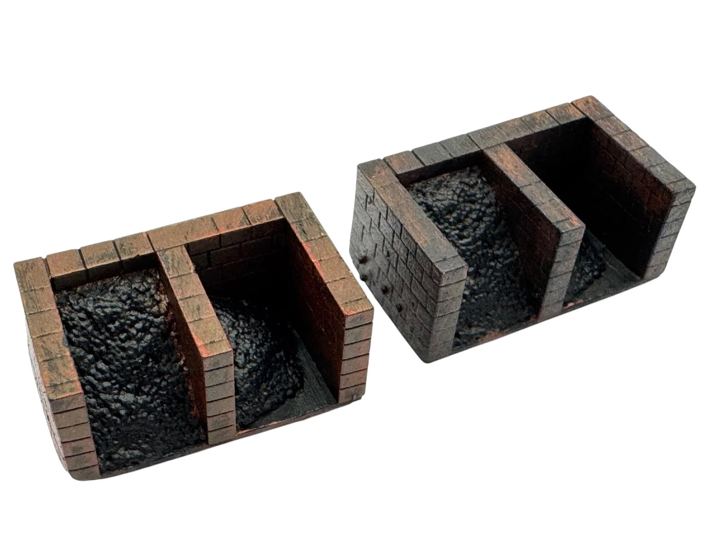 N Gauge Brick Coal Bunker x2 (Un-Painted) Model Kit