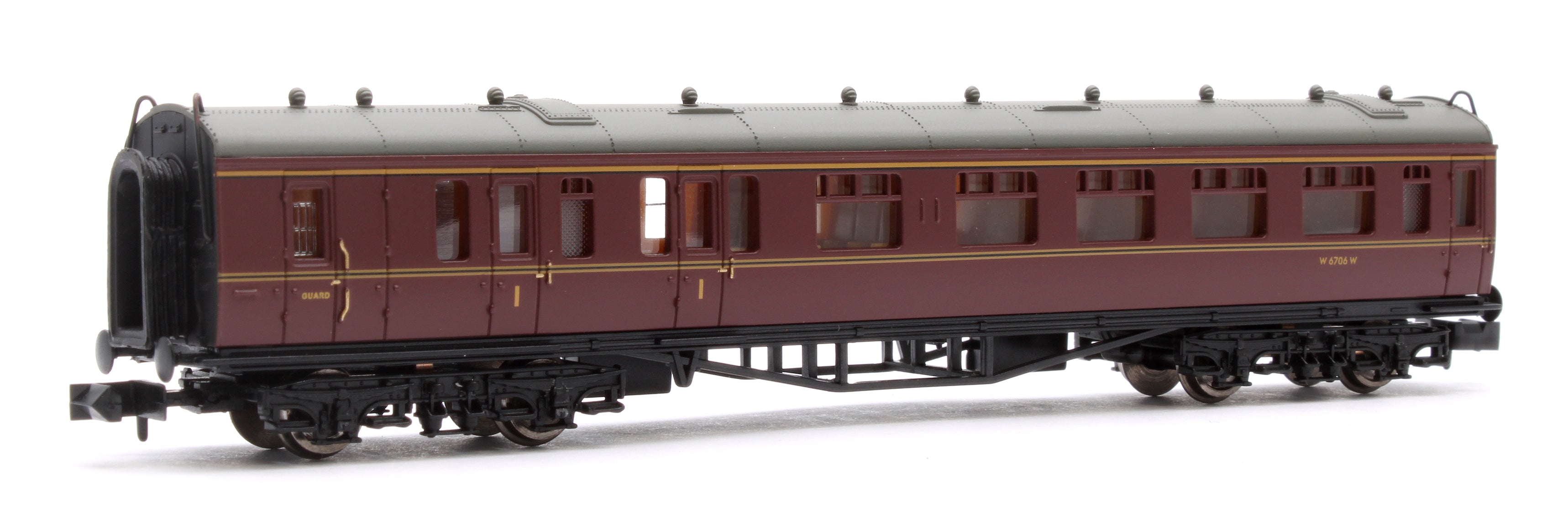 R4765 BR Maroon Collett Corridor Brake 3rd (LH) Coach 'W4936W' main image 1