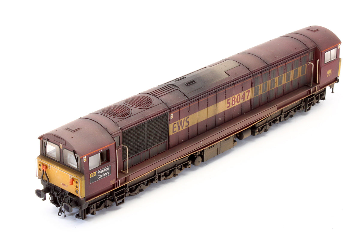 Pre-Owned Class 58 047 'Manton Colliery' EWS Diesel Locomotive - Weathered