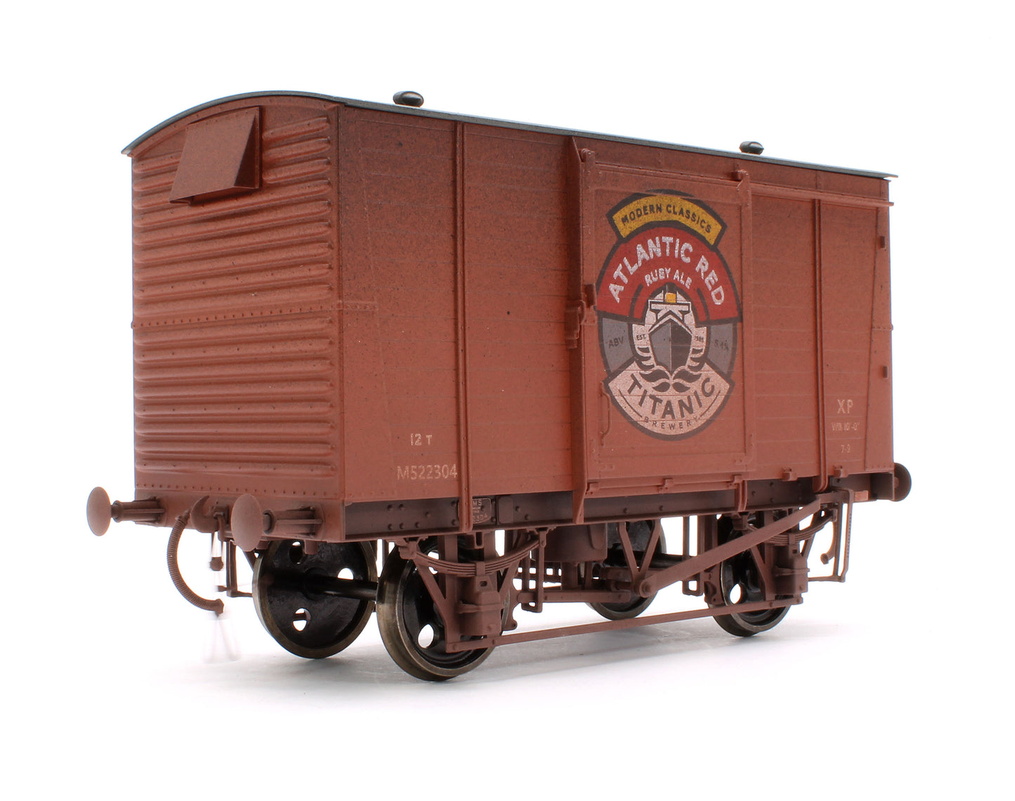LMS 12T Van Titanic Brewery Atlantic Red No.M522304 - Weathered