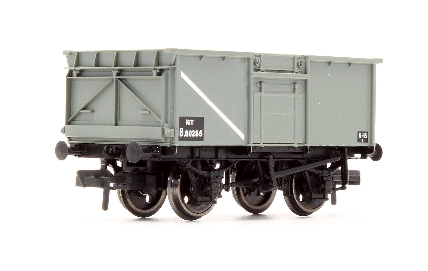 Pre-Owned 16 Ton Steel Mineral Wagon BR Grey With Top Flap Doors 'B80285'