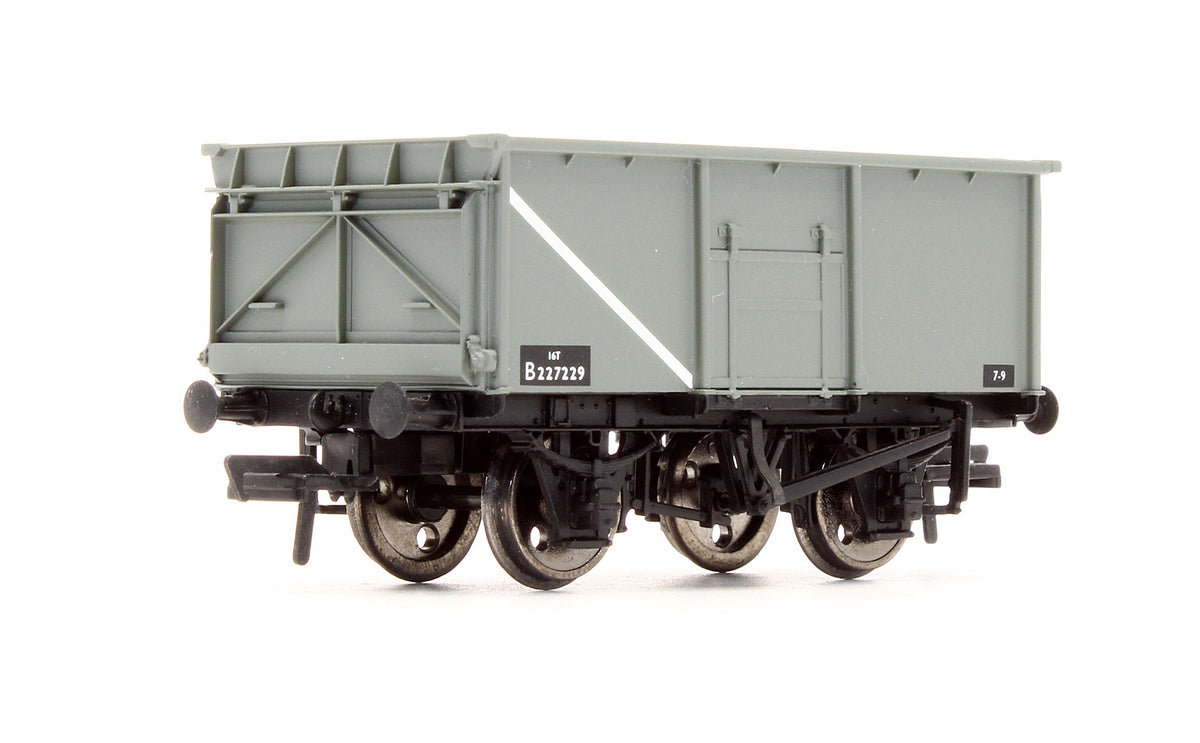 37-250B Pre-Owned 16 Ton Steel Mineral Wagon BR Grey Without Top Flap Doors 'B227229'