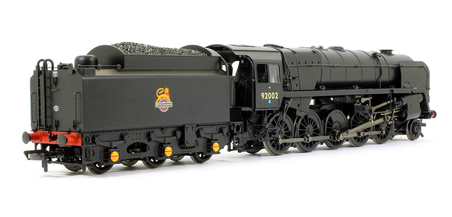 Pre-Owned 9F 2-10-0 Standard 92002 BR Black Early Crest BR1G Tender Steam Locomotive - DCC Fitted