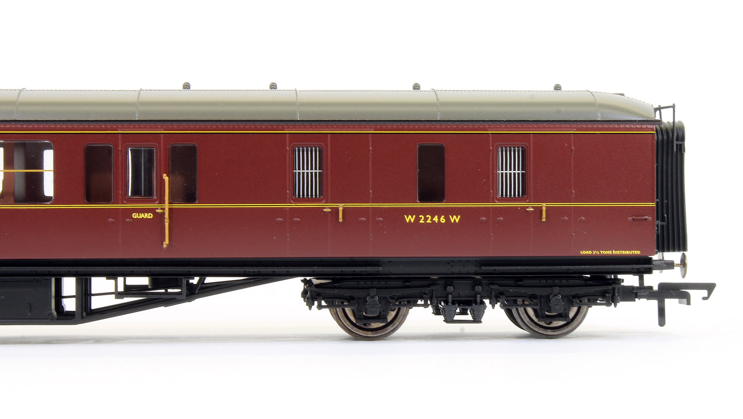 Pre-Owned BR Maroon Hawksworth Brake 3rd Class Coach 'W2246W'