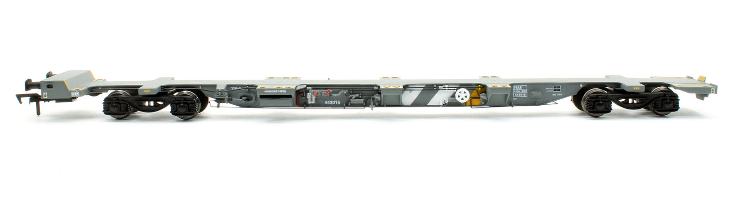 Pre-Owned B913REg FEA-B Container Flat Wagon Twin Pack Fastline 643019 & 643020 (Rail Express Limited Edition)