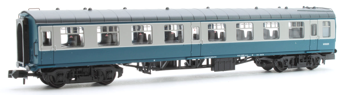 Graham Farish 374-013E BR Mk1 TSO Tourist Second Open BR Blue & Grey W5025  – Rails of Sheffield