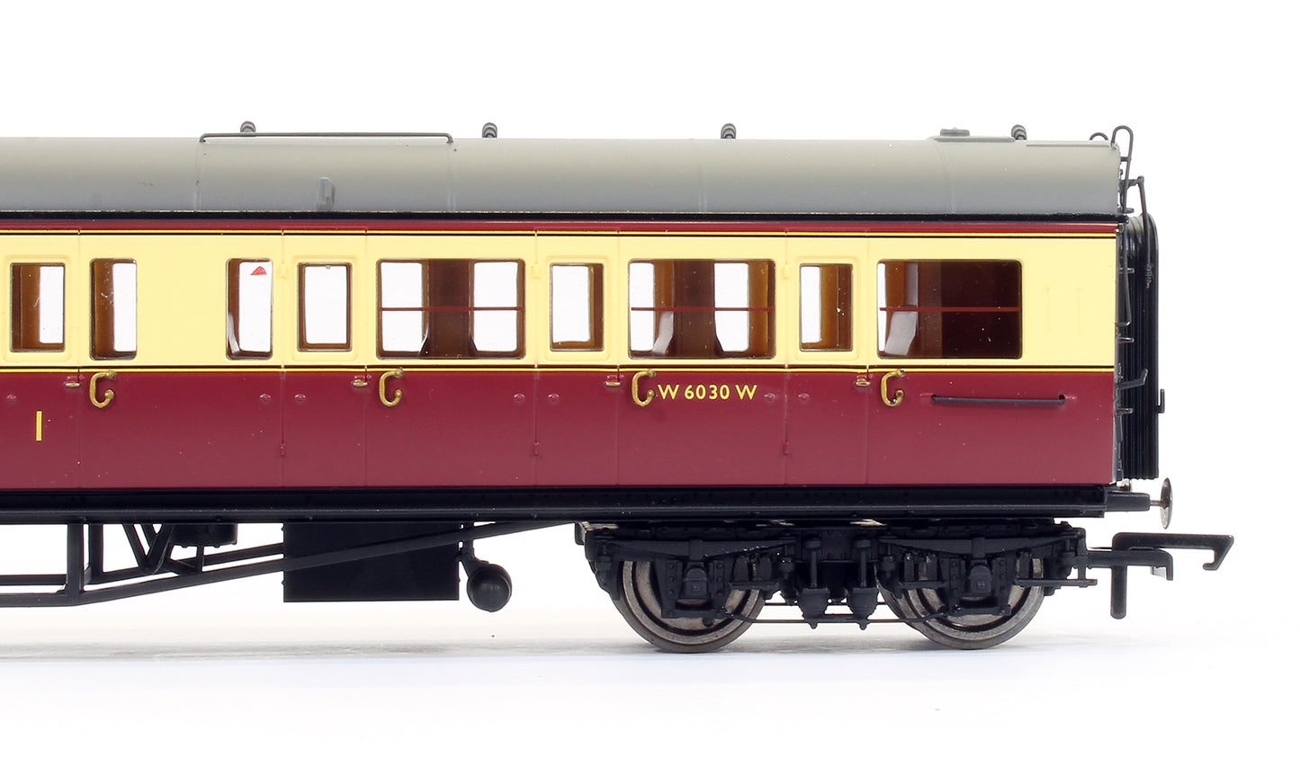 Pre-Owned R4687 BR Crimson & Cream Collett Corridor Composite (LH) Coach 'W6030W'
