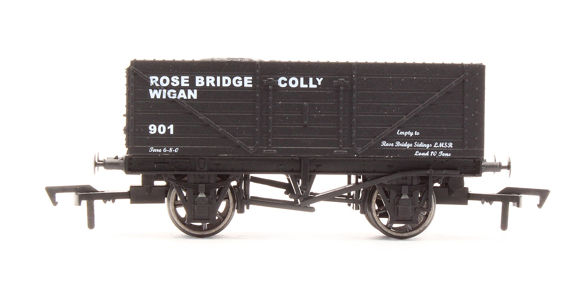 4F-Rose-Bridge-901 Pre-Owned 'Rose Bridge Colliery' 7 Plank Wagon No.901 - Limited Edition