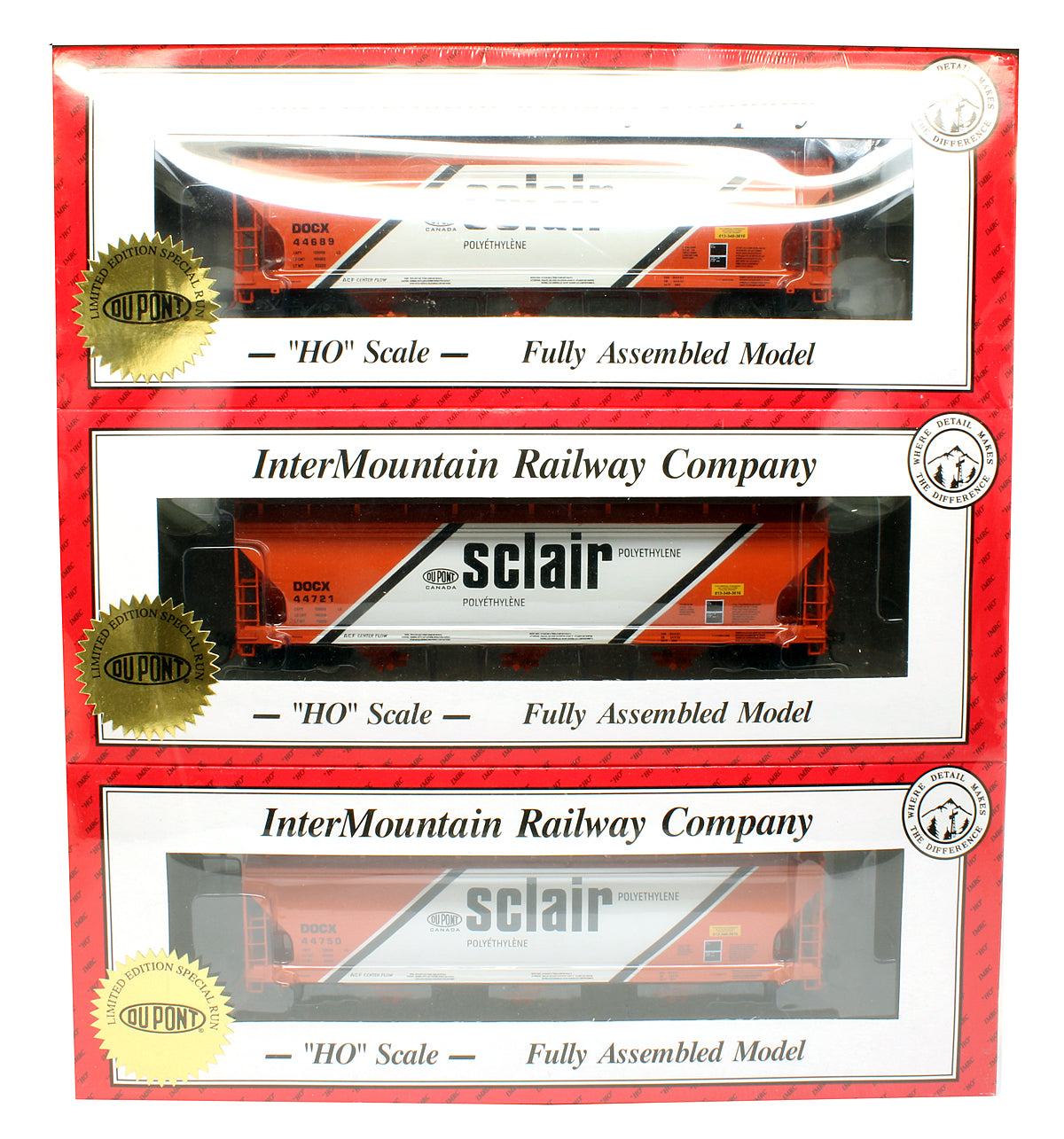 Pre-Owned Set Of 3 ACF 3 Bay Covered Hopper Cars 'Sclair' DOCX