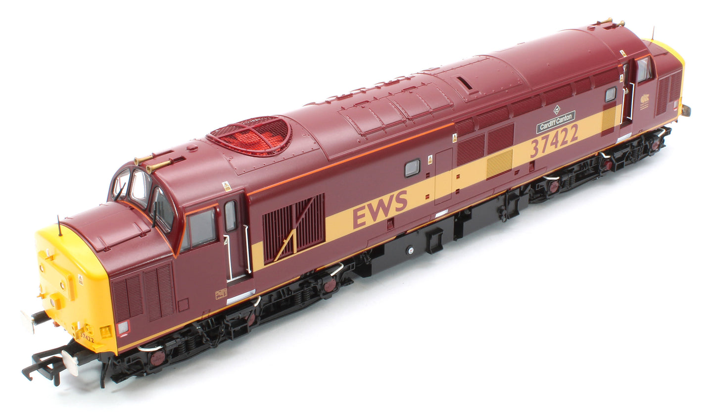 35-335KSF Class 37/4 Refurbished 37422 'Cardiff Canton' EWS Red and Gold - DCC Sound