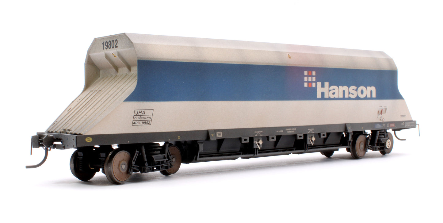 Custom Weathered P & D JHA (middle hopper) Hanson Blue & Grey 19802