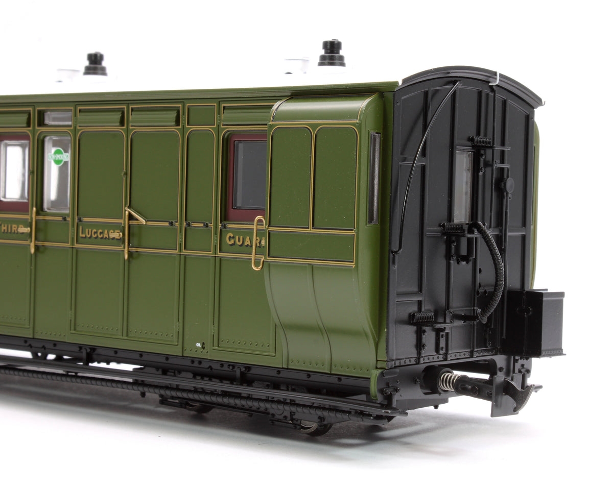 Pre-Owned LHT-7NP-006D Lynton & Barnstaple Brake 3rd Southern SR Olive Green 4108 1924-1935 - DCC Fitted