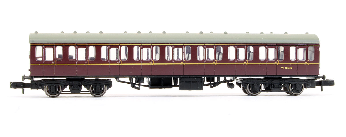 Pre-Owned MK1 57ft Suburban Open 2nd Maroon Coach 'W 48029'