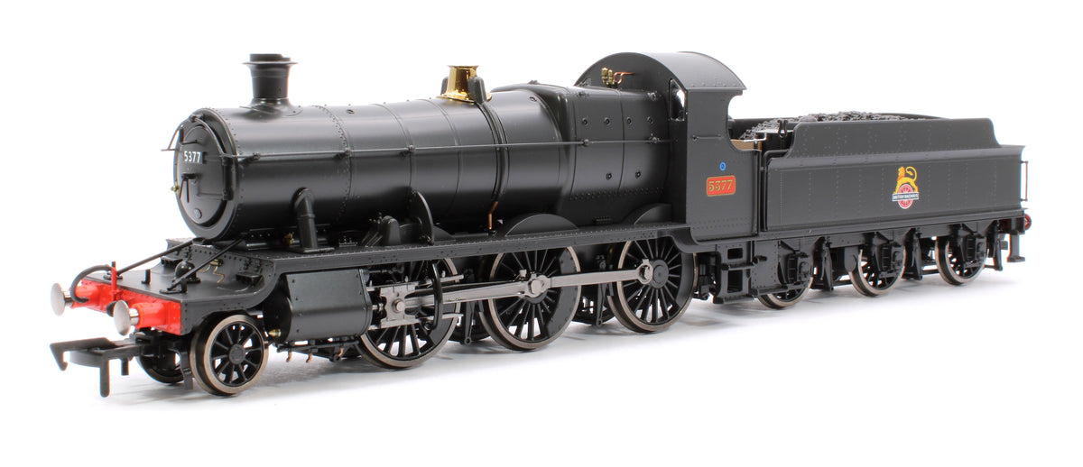 GWR 43xx 2-6-0 Mogul 5377 BR Black Early Crest Steam Locomotive - DCC Fitted