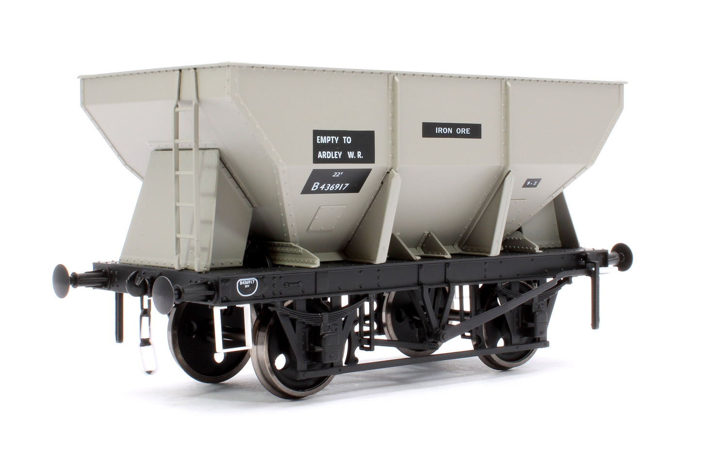 24T Steel Ore Hopper Grey B436917 Empty to Ardley WR