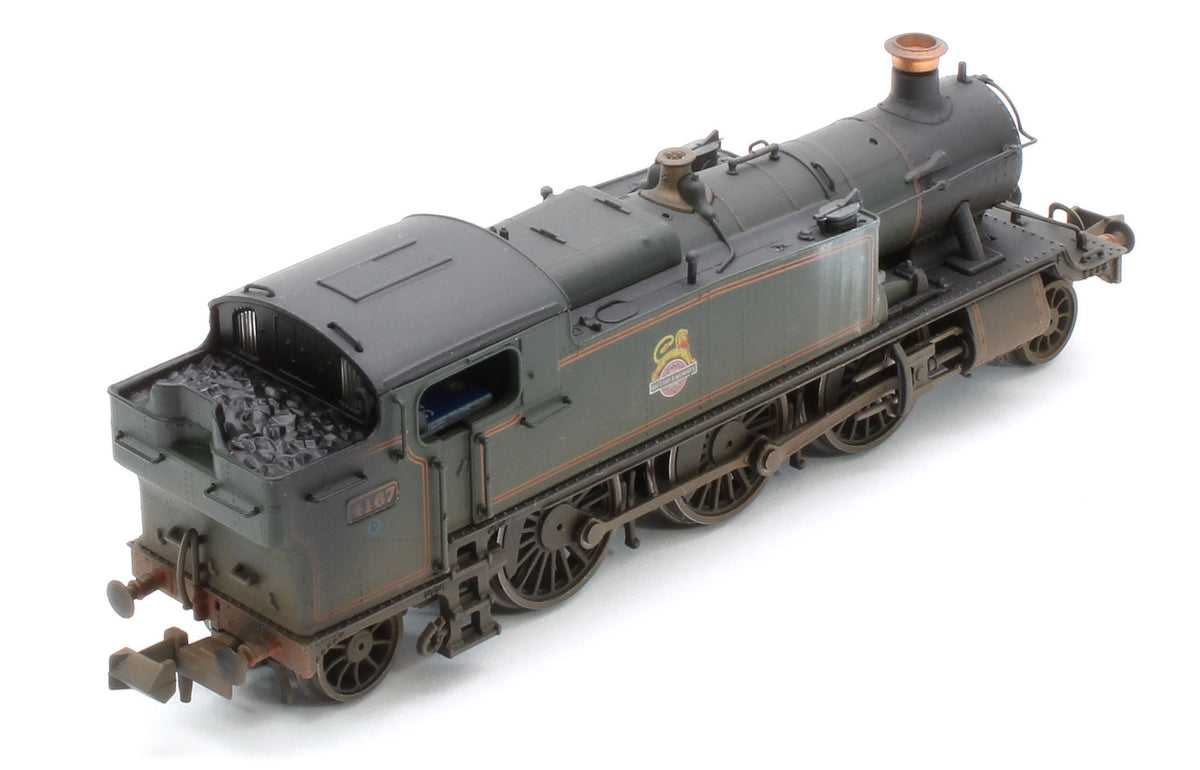 S2103-05W Bespoke Weathered Class 5101 Large Prairie British Railways BR Lined Green (Early Crest) 2-6-2 Tank Locomotive No.4167
