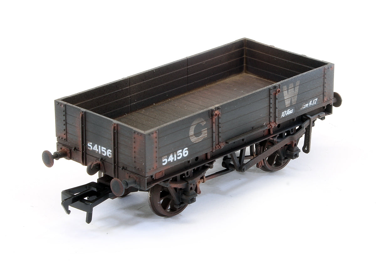 Pre-Owned GWR Diagram O21 4 Plank Open No. 54156, GWR grey (large letters) - Custom Weathered