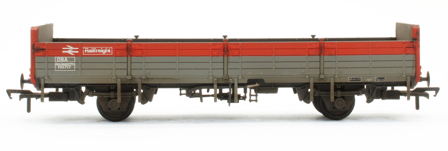 Pre-Owned 38-041B OBA Open Wagon BR Railfreight '110717' - Custom Weathered