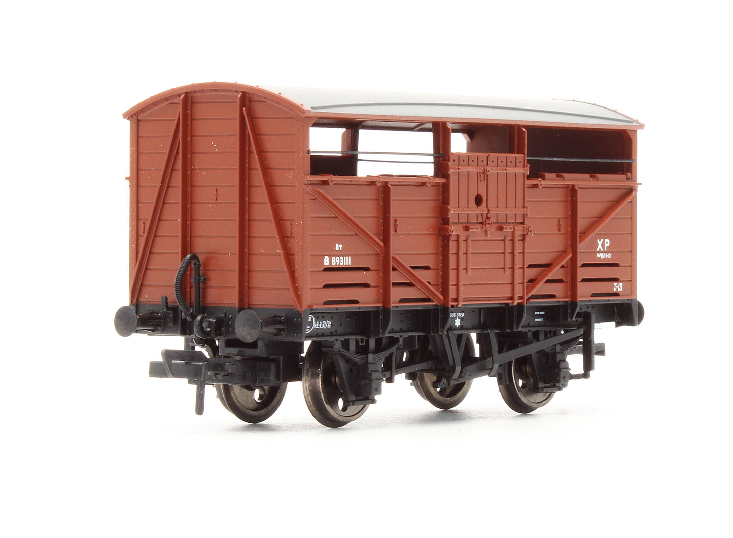 Pre-Owned 8 Ton Cattle Wagon BR Bauxite - Early 'B 893111'