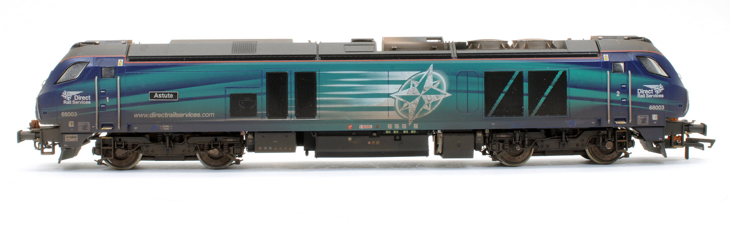 Pre-Owned Class 68003 'Astute' DRS Diesel Locomotive - Custom Weathered - DCC Sound