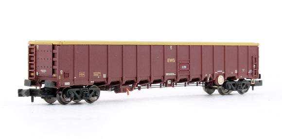 Pre-Owned MBA Megabox High Sided Bogie Box Wagon With Buffers EWS (Weathered)