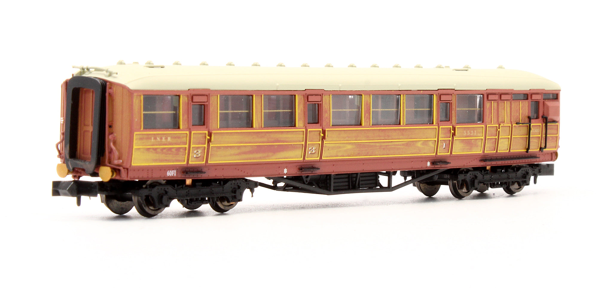 Dapol Pre-Owned 2P-011-209 Gresley LNER Teak Brake Composite – Rails
