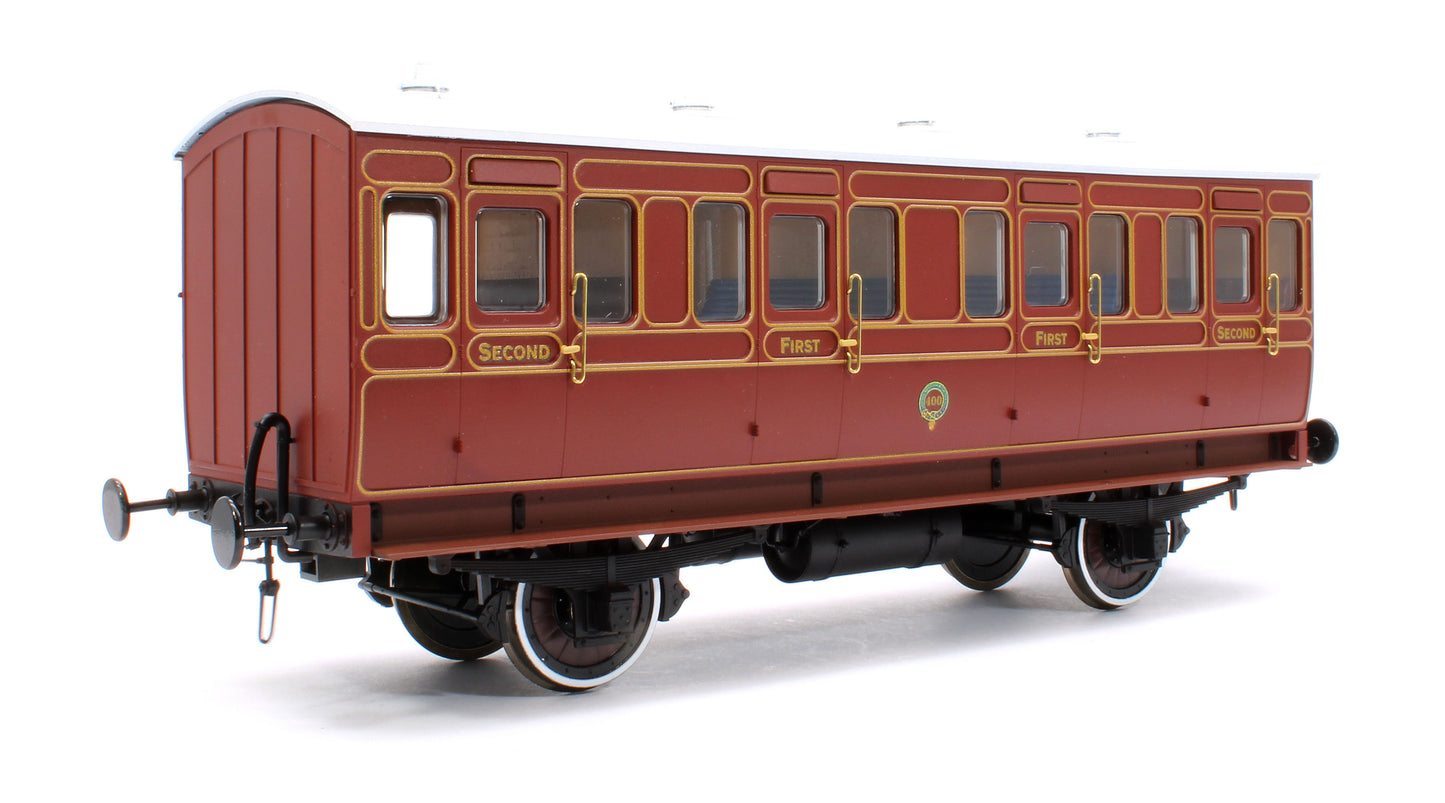 Stroudley 4 Wheel Gas Lit Composite Lined Brown 400 (Light Bar Fitted)