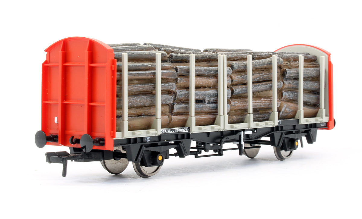 Pre-Owned 38-300 OTA Timber Carrier Wagon Railfreight With Lumber Load