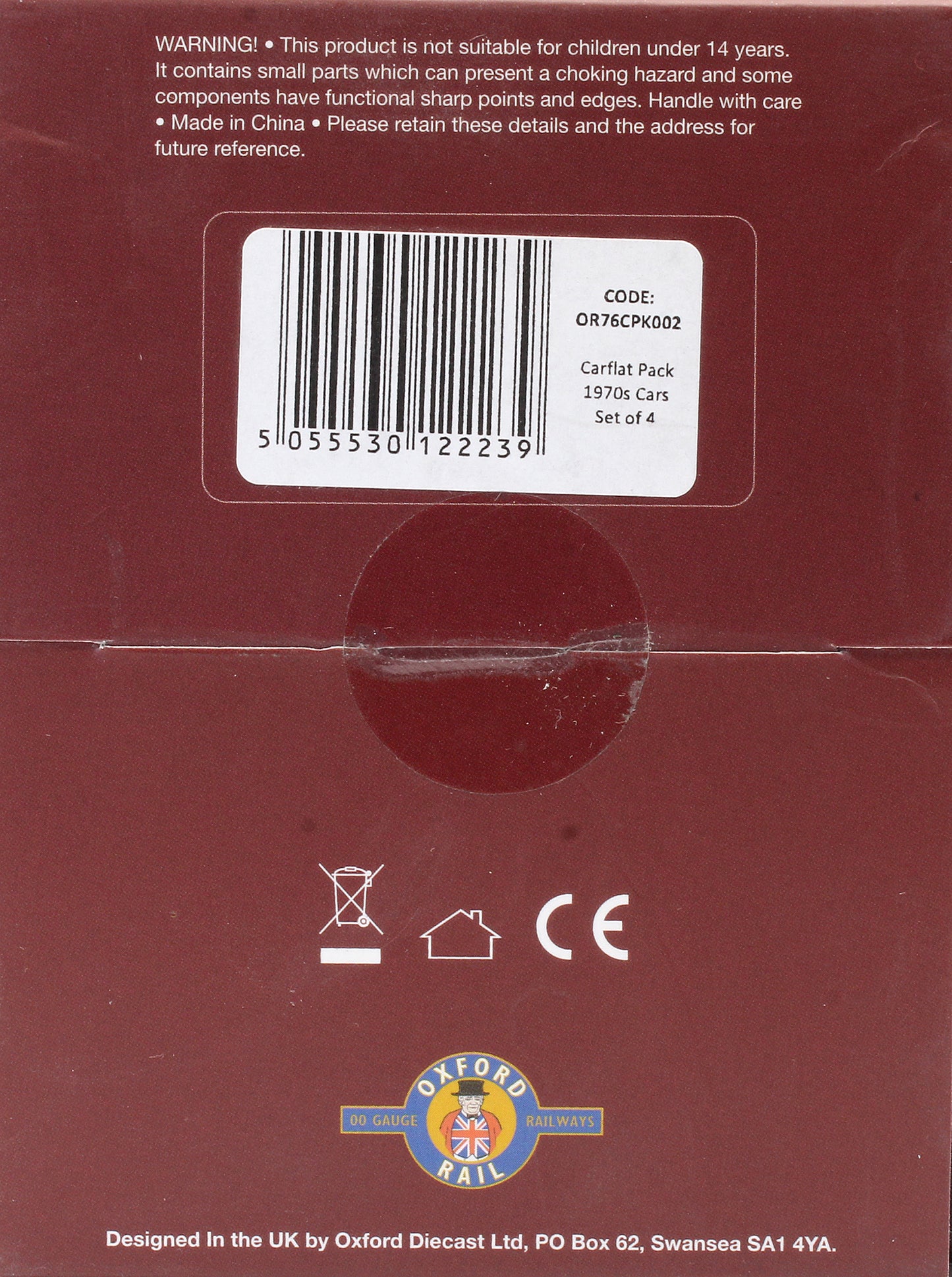Pre-Owned OR76CPK002 Carflat Car Pack 1970s Cars (4)