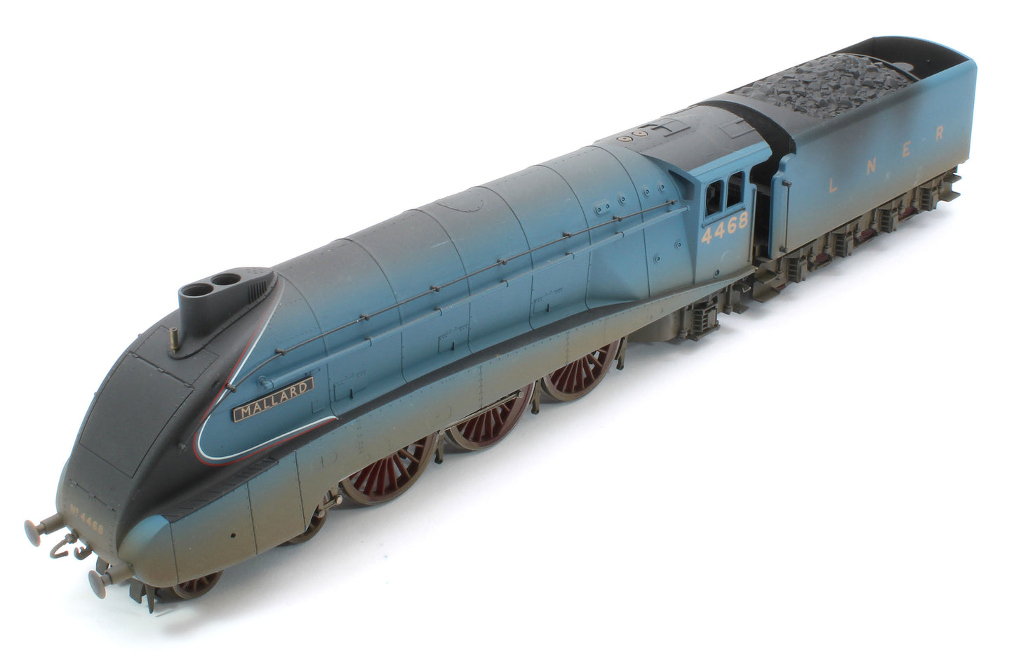 R3371W Bespoke Weathered RailRoad A4 Class 4-6-2 4468 ‘Mallard’ LNER Garter Blue Steam Locomotive