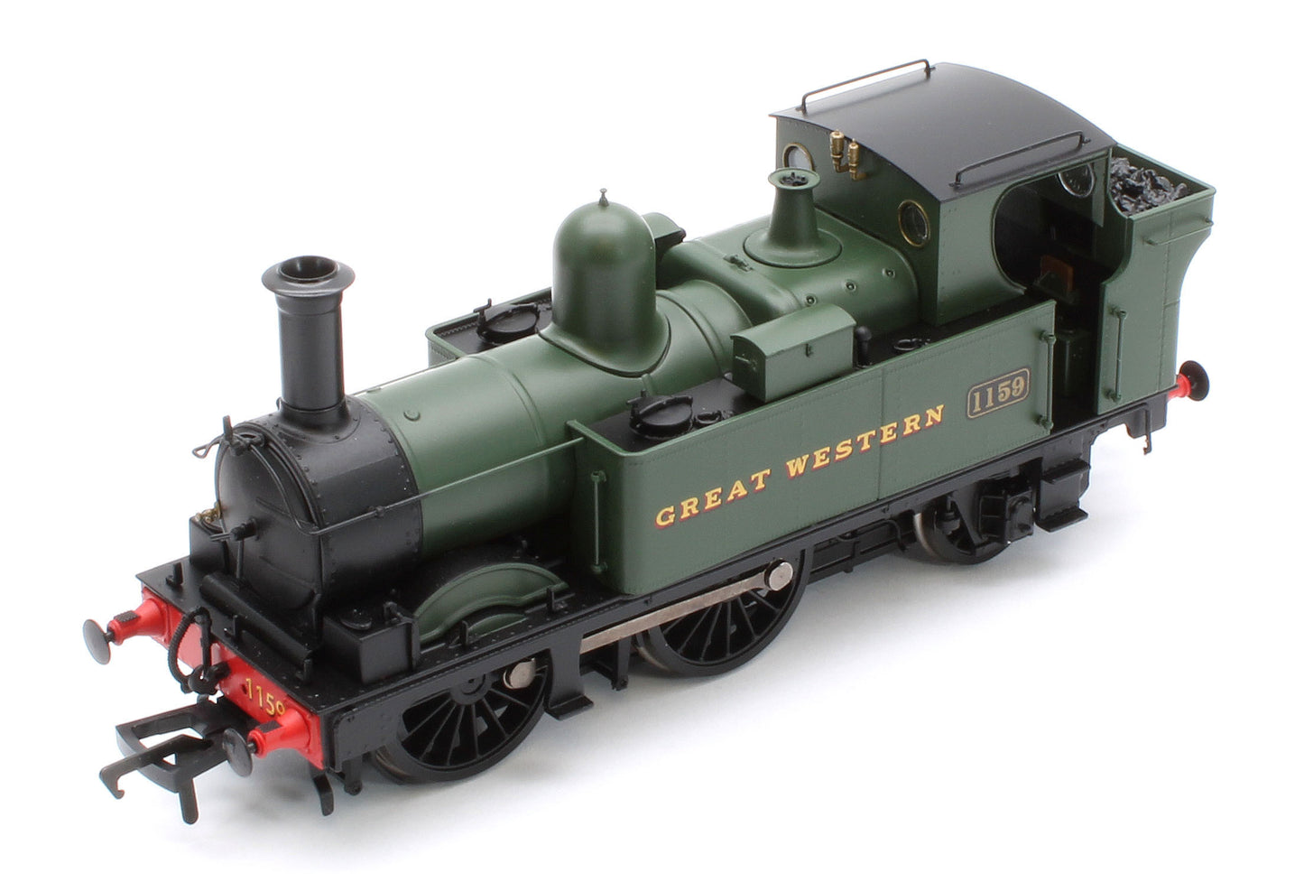 4S-517-005S GWR 517 Class 0-4-2 1159 G.W. Green 'Great Western' Steam Locomotive - DCC Sound