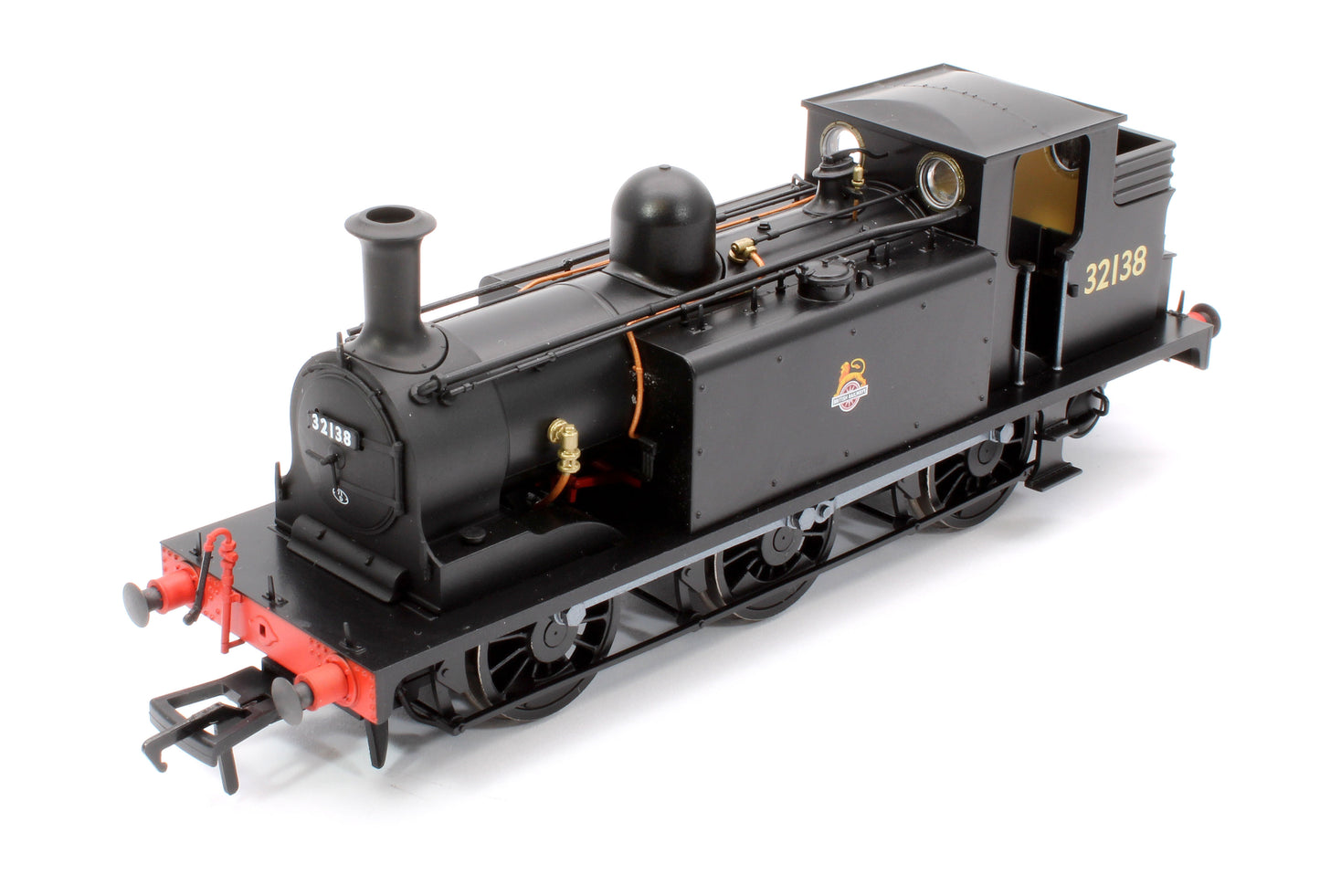 LBSCR Stroudley ‘E1’ 0-6-0T No. 32138 BR Unlined Black (Early Emblem) - Steam Tank Locomotive - DCC Sound