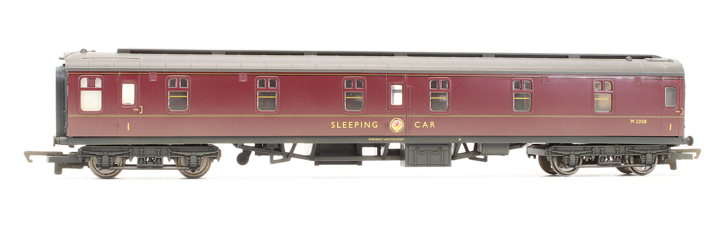 Pre-Owned BR Maroon Sleeper Coach 'M2008' - Weathered