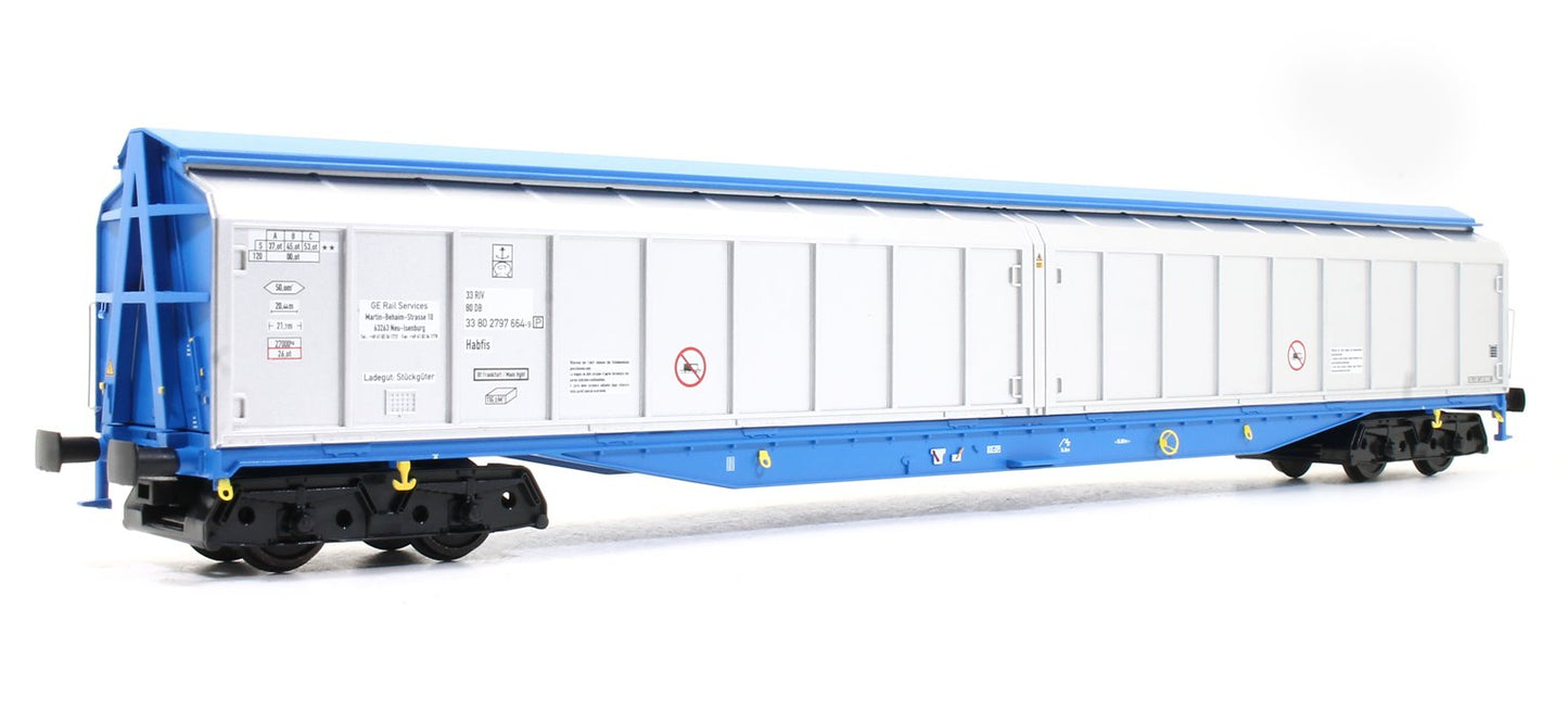 Pre-Owned Cargowaggon Plain Silver And Blue Ex Works Condition '2797-664'