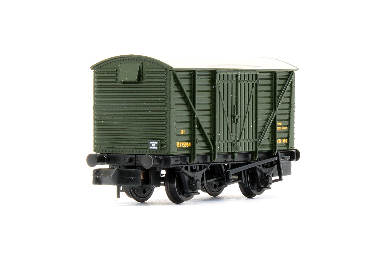 Pre-Owned BR 12 Ton Vent Van Corrugated Ends WD Bronze Green - Exclusive Edition