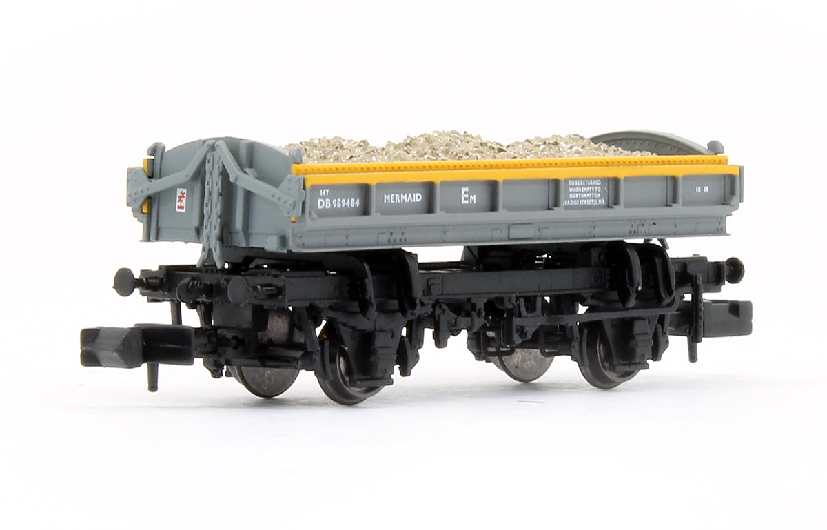 Pre-Owned Mermaid Ballast Tippler Wagon Engineers Grey / Yellow Livery DB989484