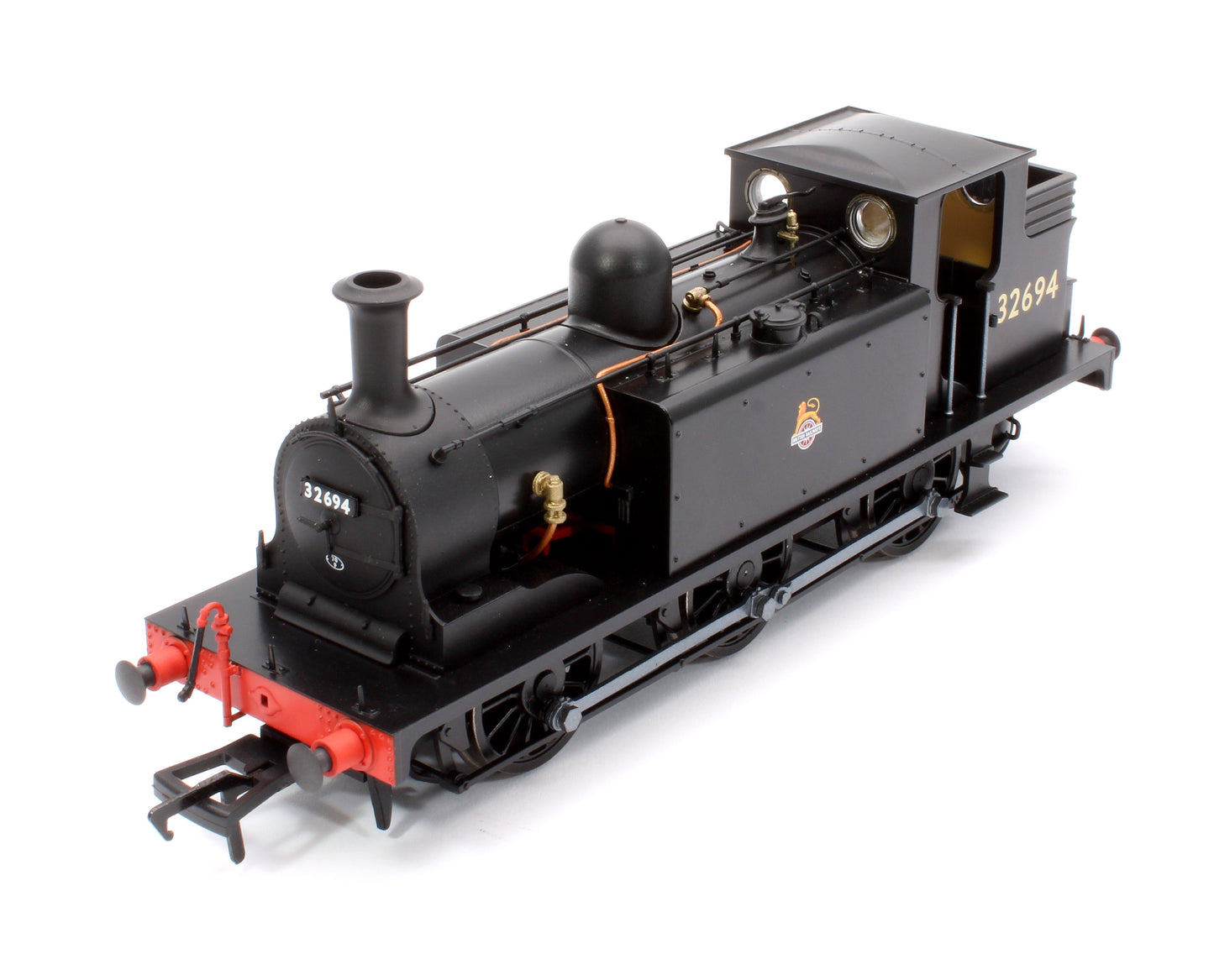 LBSCR Stroudley ‘E1’ 0-6-0T No. 32694 BR Unlined Black (Early Emblem) - Steam Tank Locomotive - DCC Sound