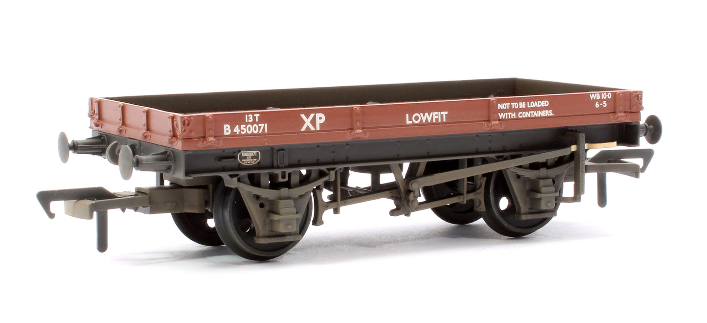 1 Plank 'Lowfit' Wagon BR Bauxite (Early) No.B450071 - Weathered