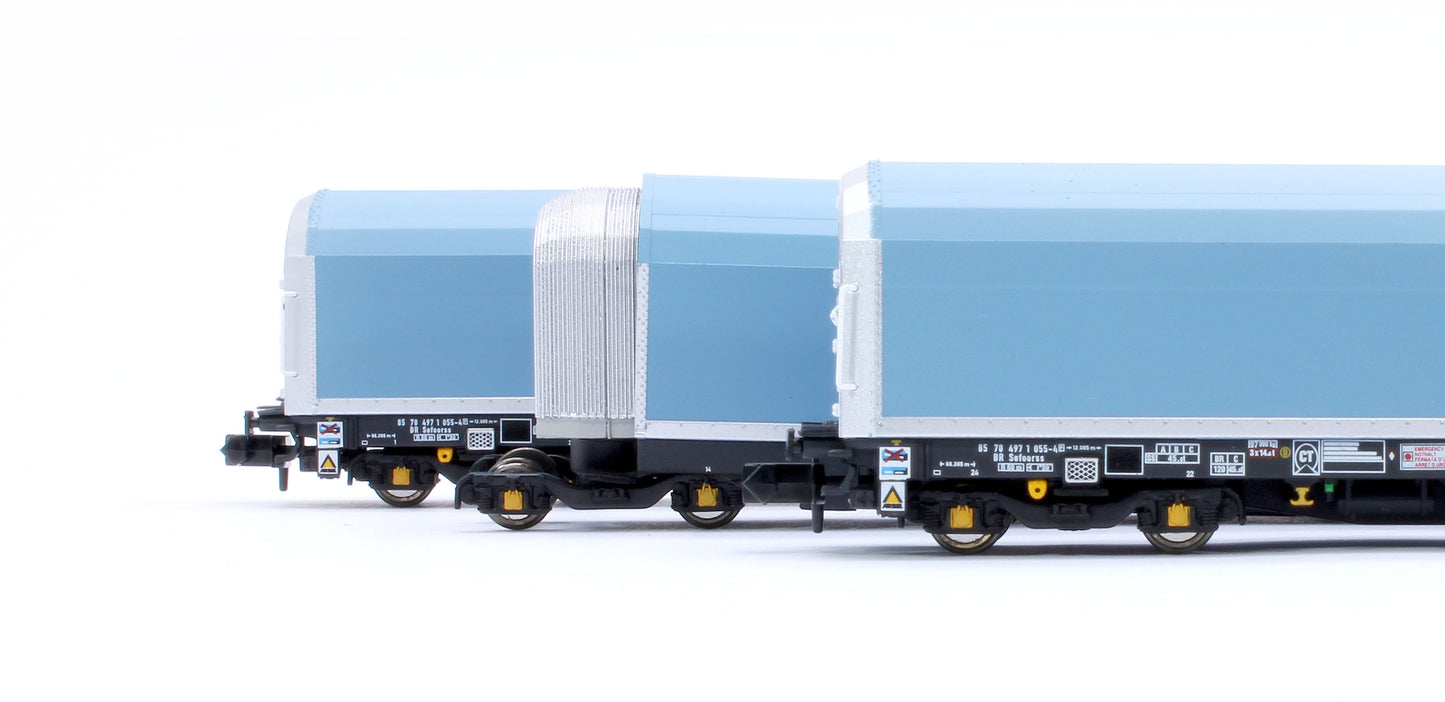 N/2mm 5-car Arbel WIA car carrier with RfD squadron branding. Wagon number 85 70 4971 055-4