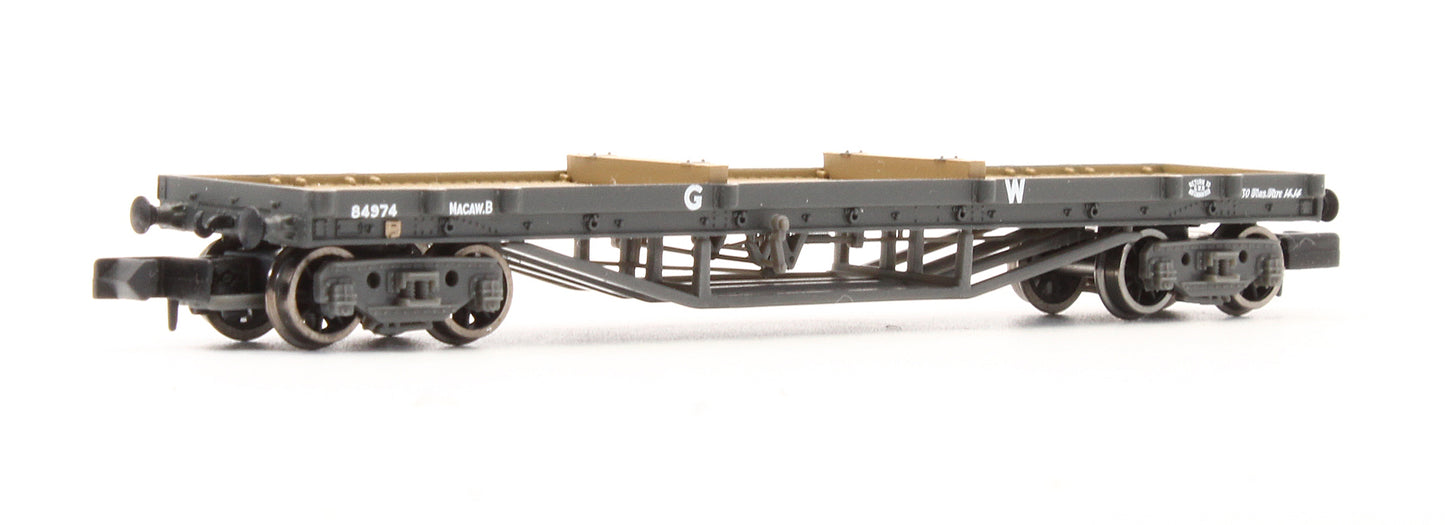 Pre-Owned 373-927 30T Bogie Bolster Wagon GWR Grey with load No.84974