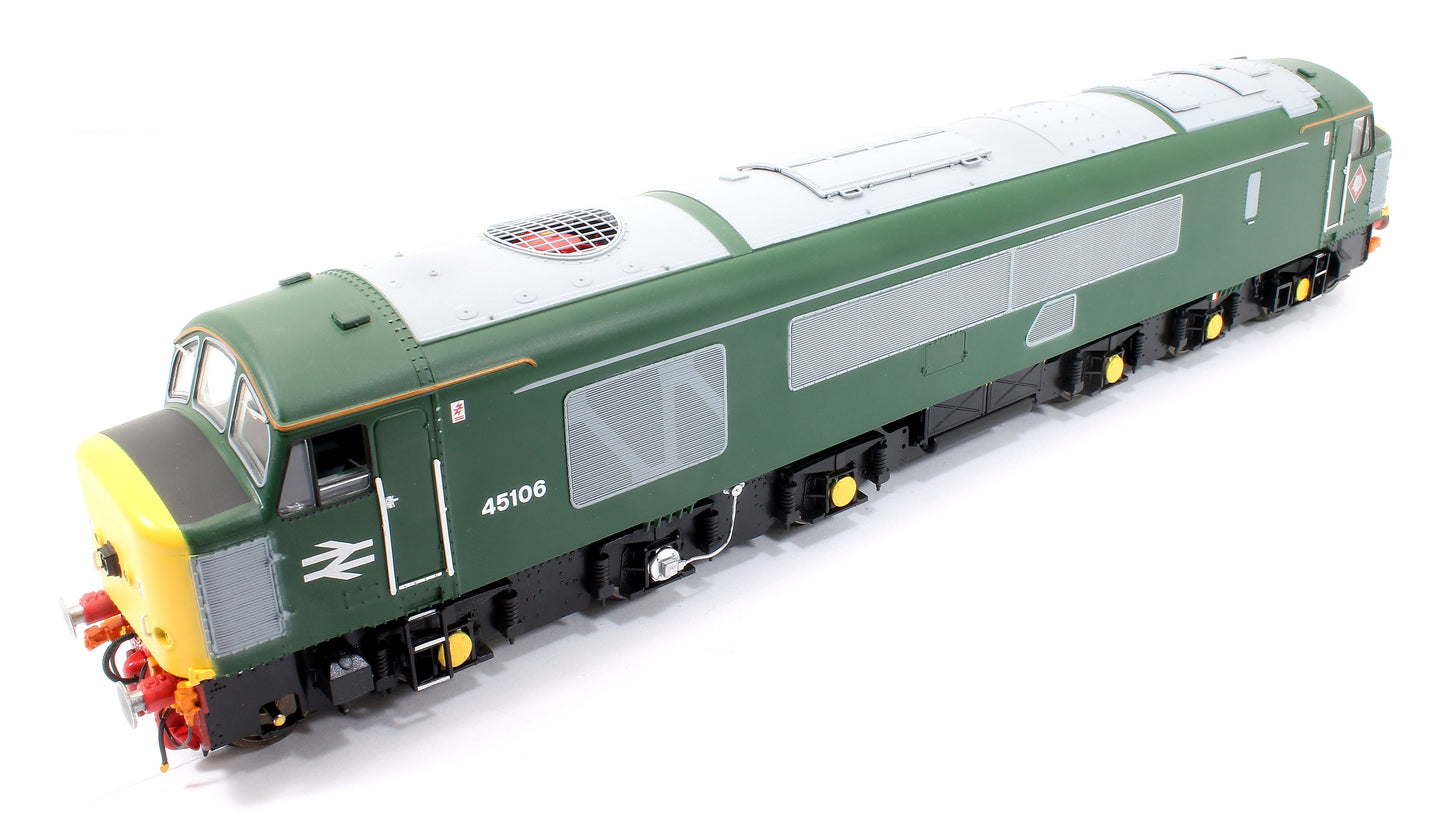 Pre-Owned Class 45/1 45106 BR 'Railtour' Green with Full Yellow Ends, Tinsley Diamond plaques and square headlight Diesel Locomotive - DCC Fitted
