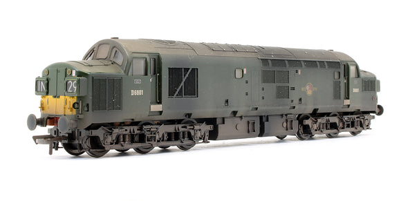 Pre-Owned Class 37/0 BR Green D6801 Diesel Locomotive (Custom Weathered)